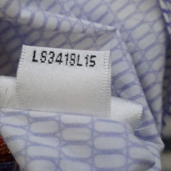 Bugatchi Long Sleeve 100% Cotton Classic Fit Dress Shirt - Picture 8 of 10